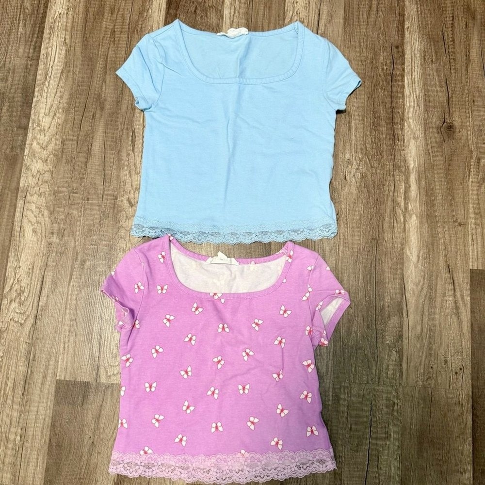 Be Only You Girl's Cropped Tees, Size M (7/8)
